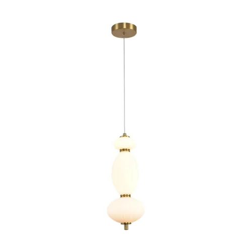 Светильник подвесной Lialda 8369/15L Lumion белый на 1 лампу, основание латунь в стиле современный фото 8 Светильник подвесной Lialda 8369/15L Lumion белый на 1 лампу, основание латунь в стиле современный фото 8