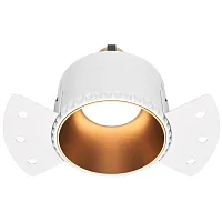 Светильник точечный Share DL051-01-GU10-RD-WMG Maytoni матовый золото 1 лампа, основание матовое золото в стиле современный для затирки