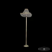 Торшер 19112T6/H/45IV-172 G Bohemia Ivele Crystal sp прозрачный 8 ламп, основание золотое в стиле классический
