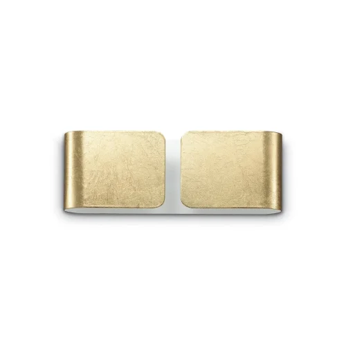 Бра  CLIP AP2 MINI ORO IDEAL LUX золотой на 2 лампы, основание золотое в стиле современный 