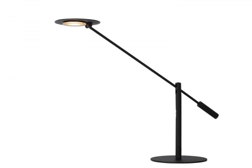 Настольная лампа LED Anselmo 19666/09/30 Lucide чёрная 1 лампа, основание чёрное металл в стиле современный 
