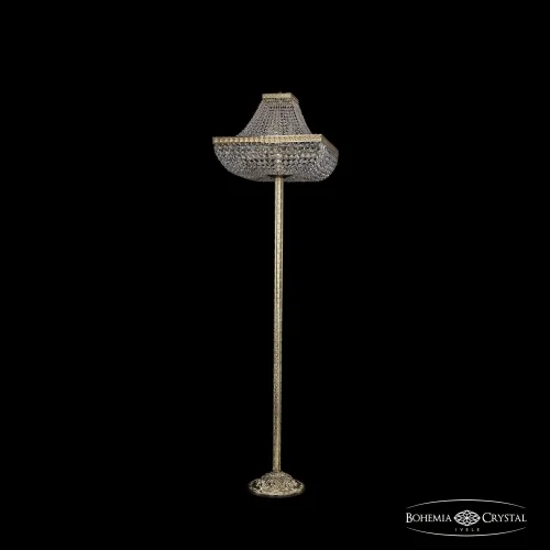 Торшер 19112T6/H/45IV-172 G Bohemia Ivele Crystal sp прозрачный 8 ламп, основание золотое в стиле классический
