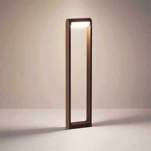 Парковый светильник LED Twinset 7118/12GLA Odeon Light уличный IP65 чёрный на 1 лампу, плафон чёрный в стиле хай-тек современный LED фото 3