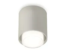 Светильник накладной Techno spot XS7724015 Ambrella light серый 1 лампа, основание серое в стиле хай-тек модерн круглый
