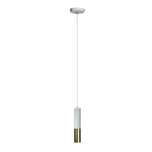 Светильник подвесной Ike 9954-1 LOFT IT белый золотой 1 лампа, основание белое в стиле современный лофт трубочки