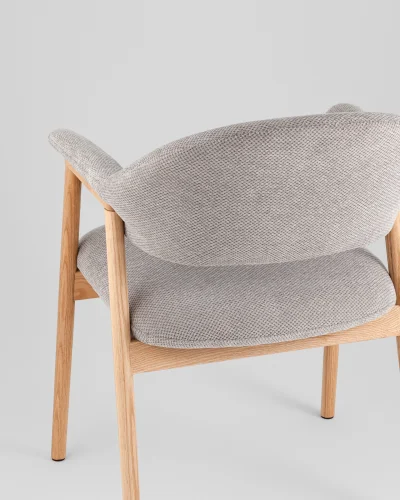 Стул обеденный Tavu с деревянными ножками, серый УТ000041727 Stool Group, /, ножки//, размеры - ***** фото 6