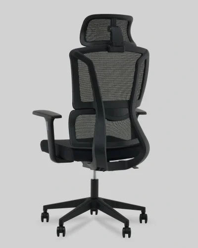 Кресло офисное TopChairs Forward, черный УТ000041376 Stool Group, чёрный/ткань сетка, ножки/пластик/чёрный, размеры - ***** фото 5