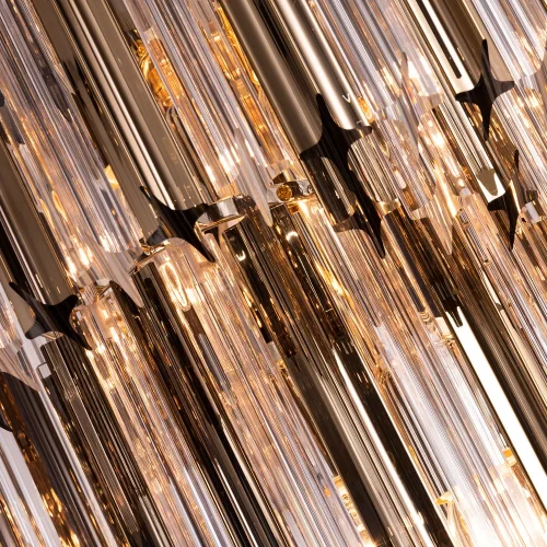 Люстра каскадная Frizzante 1683/01 LM-11 Divinare прозрачная золотая на 11 ламп, основание золотое в стиле арт-деко  фото 4