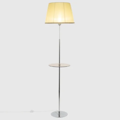 Торшер Линц CL402973T Citilux со столиком бежевый 1 лампа, основание патина белое в стиле классический прованс
 фото 2
