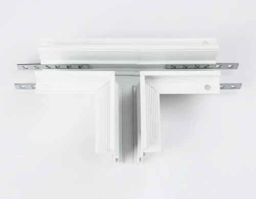 Коннектор т-образный для встраиваемого шинопровода Magnetic GL3355 Ambrella light белый в стиле  для светильников серии Magnetic встраиваемый магнитный фото 3