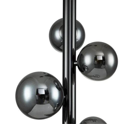 Светильник подвесной Canto V000238 Indigo чёрный серый 5 ламп, основание чёрное в стиле хай-тек шар фото 2
