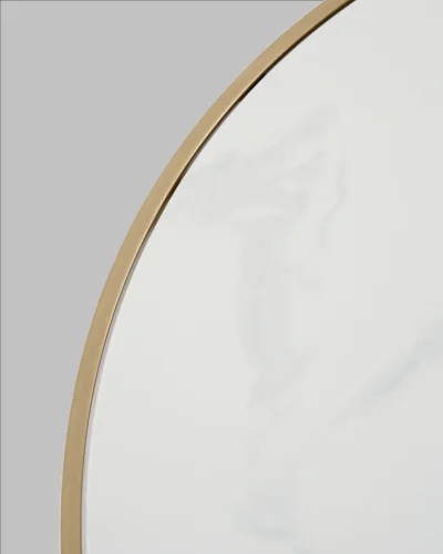 Журнальный столик Калисто 90*90, светлая и темная керамика, сталь шампань УТ000041502 Stool Group столешница из фото 5