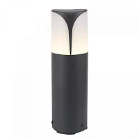 Парковый светильник Piccadilly O017FL-01B Maytoni уличный IP44 чёрный 1 лампа, плафон белый в стиле современный E27