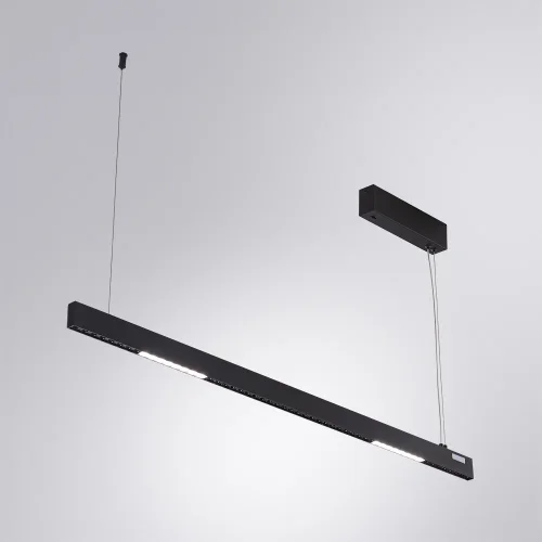 Светильник подвесной LED Lao A2189SP-1BK Arte Lamp чёрный на 1 лампу, основание чёрное в стиле хай-тек современный линейный фото 2