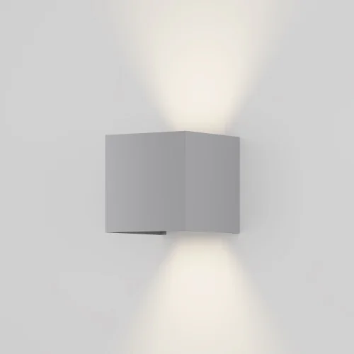 Настенный светильник уличный LED Fulton O572WL-L20GR3K Maytoni уличный IP54 серый на 1 лампу, плафон серый в стиле классический LED фото 3