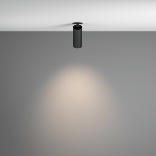 Светильник точечный Focus Led C053CL-L12W4K-W-B Maytoni чёрный 1 лампа, основание чёрное в стиле хай-тек современный  фото 4