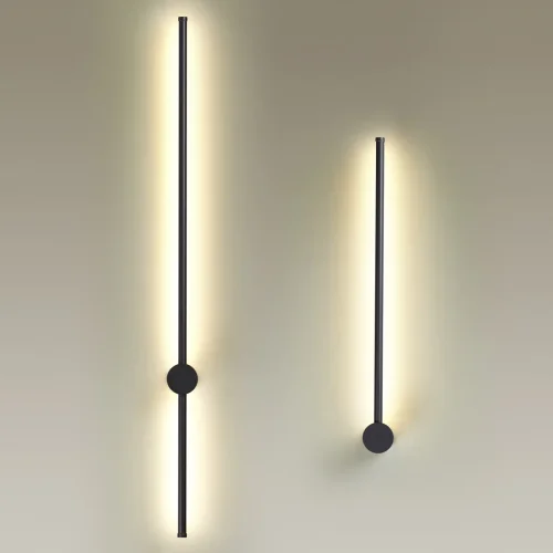Бра LED Fillini 4335/18WL Odeon Light чёрный на 1 лампа, основание чёрное в стиле минимализм хай-тек  фото 5