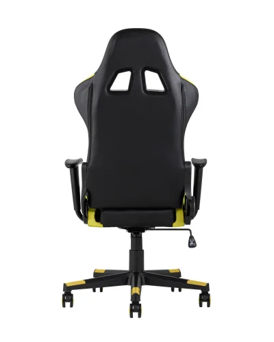 Кресло спортивное TopChairs Gallardo, желтое УТ000004573 Stool Group, жёлтый/экокожа, ножки/металл/чёрный, размеры - ****660*640 фото 5