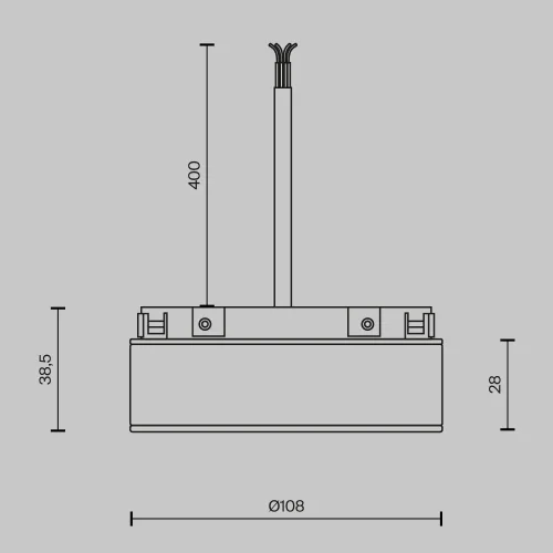 Блок питания встраиваемый Basity 48V, 100Вт, черный TRA172DR-100W-B Maytoni чёрный в стиле современный хай-тек для светильников серии Magnetic track system Basity basity магнитная фото 3