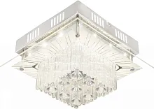 Светильник потолочный LED 49366-12 Globo прозрачный 1 лампа, основание хром в стиле современный 