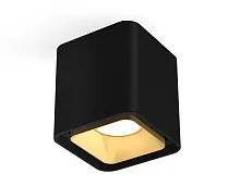 Светильник накладной XS7841004 Ambrella light чёрный 1 лампа, основание чёрное в стиле хай-тек современный квадратный