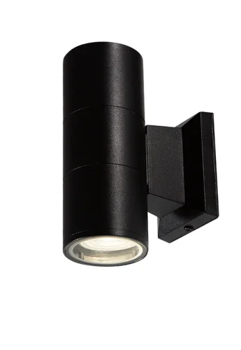Настенный светильник уличный CLT 138W160 BL Crystal Lux уличный IP54 чёрный на 2 лампы, плафон чёрный в стиле современный GU10 фото 2