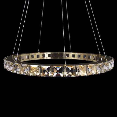 Светильник подвесной LED Tiffany 10204/800 Gold LOFT IT прозрачный 1 лампа, основание золотое в стиле современный кольца фото 4