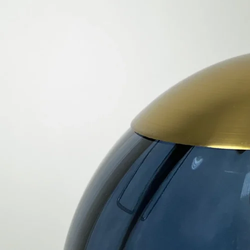 Светильник подвесной ASKA Blue 177922-26 ImperiumLoft синий 1 лампа, основание золотое в стиле современный лофт  фото 3
