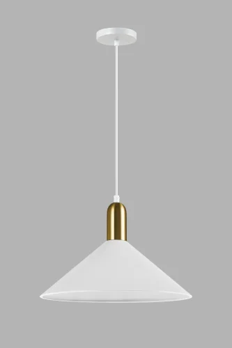 Светильник подвесной Forli V10439-1P Moderli белый 1 лампа, основание белое в стиле современный лофт  фото 2