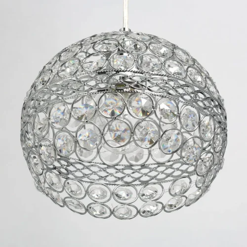 Светильник подвесной Бриз 111011701 DeMarkt прозрачный 1 лампа, основание хром в стиле классический  фото 5