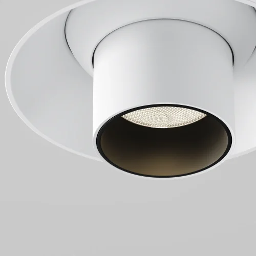 Светильник точечный LED Focus T C140TRS-L200-7W3K-W Maytoni белый на 1 лампу, основание белое в стиле современный хай-тек для затирки трубочки фото 2