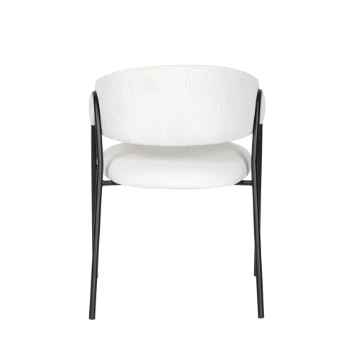 Стул Колин, молочный УТ000040179 Stool Group, молочный/велюр, ножки/металл/чёрный, размеры - *790**** фото 5