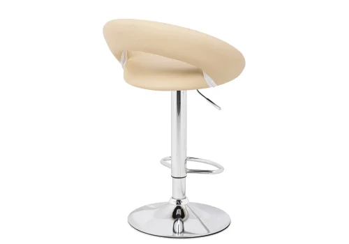 Барный стул Oazis cream / chrome 15502 Woodville, бежевый/искусственная кожа, ножки/металл/хром, размеры - *970***510*500 фото 4
