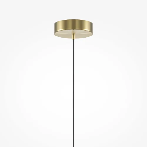 Светильник подвесной LED Brosche MOD362PL-L10GR3K Maytoni белый на 1 лампу, основание латунь в стиле современный арт-деко шар фото 6