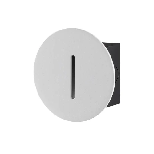 Светильник точечный LED Escala 7052/3WL Odeon Light белый на 1 лампу, основание белое в стиле минимализм хай-тек подсветка для лестниц и ступеней