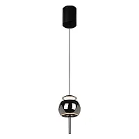 Светильник подвесной LED Roller 8412 Mantra хром 1 лампа, основание чёрное в стиле хай-тек современный 