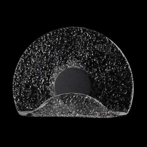 Бра LED WAVE AP6W LED TRANSPARENT Crystal Lux прозрачный на 1 лампу, основание чёрное в стиле современный фото 6