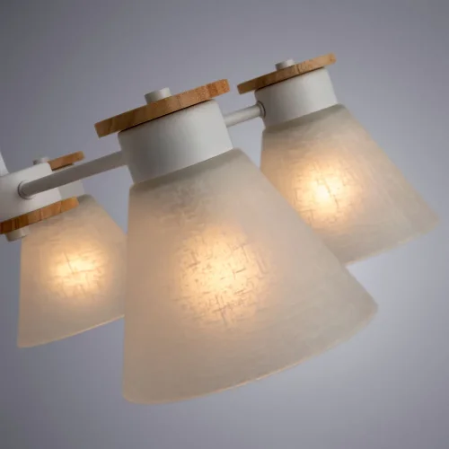Люстра потолочная Tyler A1031PL-5WH Arte Lamp белая на 5 ламп, основание белое в стиле современный скандинавский  фото 4