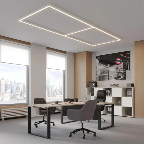 Светильник линейный светодиодный модульный с переключателем цветовой темперетуры Fatto 359606 Novotech белый на 1 лампу, основание белое в стиле хай-тек современный фото 3