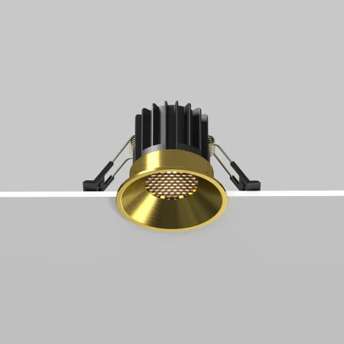 Светильник точечный LED Round DL058-7W3K-BS Maytoni латунь на 1 лампу, основание латунь в стиле современный фото 15