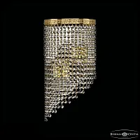 Бра 83401BL/20IV-43 G R Bohemia Ivele Crystal прозрачный 4 лампы, основание золотое в стиле современный классический r