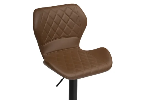 Барный стул Porch brown / black 15816 Woodville, коричневый/экокожа, ножки/металл/, размеры - 900*1020***480*500 фото 5