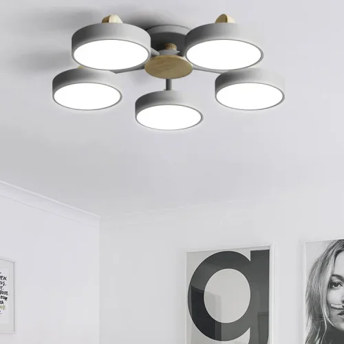 Светильник подвесной LED Move 101813-26 ImperiumLoft серый 3 лампы, основание серое в стиле скандинавский  фото 5