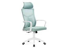 Компьютерное кресло Montana blue / white 15621 Woodville, голубой/сетка, ножки/пластик/белый, размеры - *1280***620*580