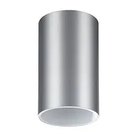 Светильник накладной Elina 370727 Novotech серебряный 1 лампа, основание серебряное в стиле современный хай-тек круглый