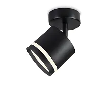Светильник накладной TA1414 Ambrella light чёрный 1 лампа, основание чёрное в стиле хай-тек минимализм круглый