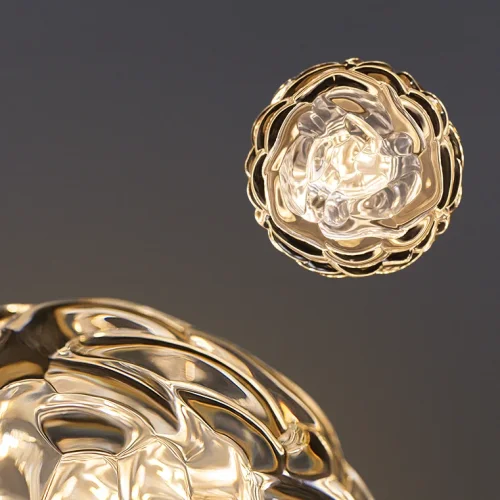 Светильник подвесной VERENA MORE L13 212484-23 ImperiumLoft прозрачный на 13 ламп, основание латунь в стиле современный фото 7 Светильник подвесной VERENA MORE L13 212484-23 ImperiumLoft прозрачный на 13 ламп, основание латунь в стиле современный фото 7