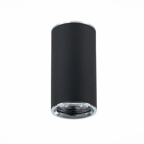 Светильник накладной Chomus ST111.407.01 ST-Luce чёрный 1 лампа, основание чёрное в стиле хай-тек современный круглый фото 2