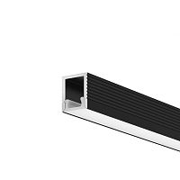 Алюминиевый профиль накладной 8x9 (Черный, 2 м), ALM-0809-B-2M 631002 Maytoni цвет LED K, световой поток Lm