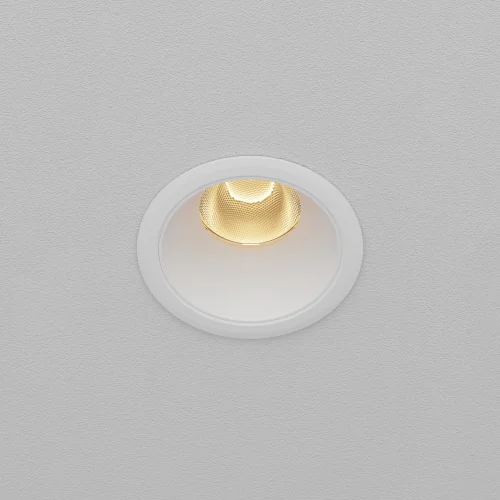 Светильник точечный LED Dip DL123-10W-2.7K-W Maytoni белый на 1 лампу, основание белое в стиле современный круглый фото 3